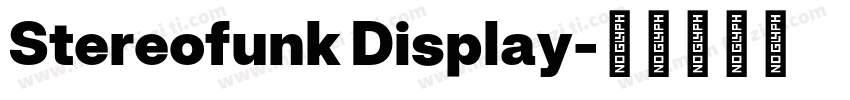Stereofunk Display字体转换